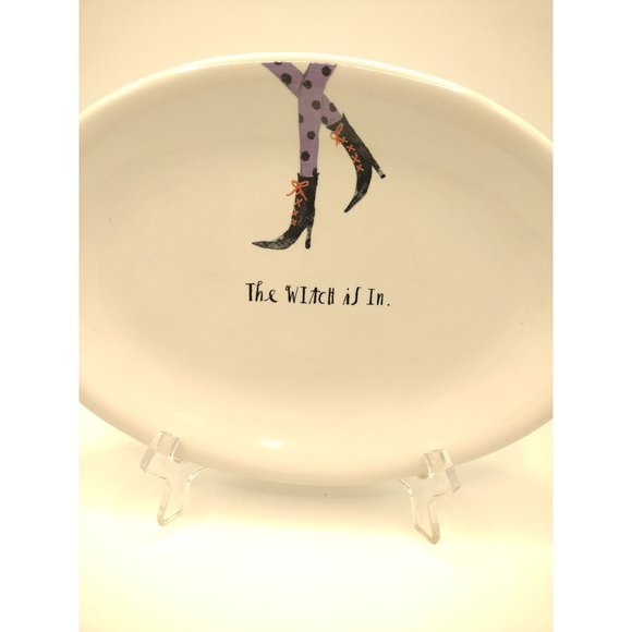 Rae Dunn Artisan Collection by Magenta Halloween Plate The Witch is In #212 - Picture 2 of 3
